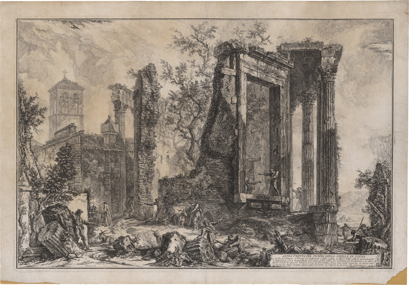 Lot 5624, Auction  124, Piranesi, Giovanni Battista, Altra veduta del Tempio della Sibilla in Tivoli