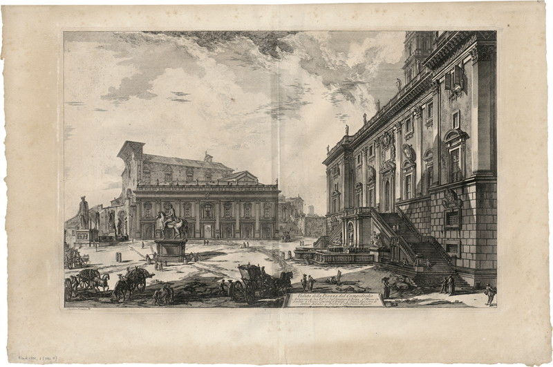 Lot 5627, Auction  124, Piranesi, Giovanni Battista, Veduta della Piazza del Campidoglio