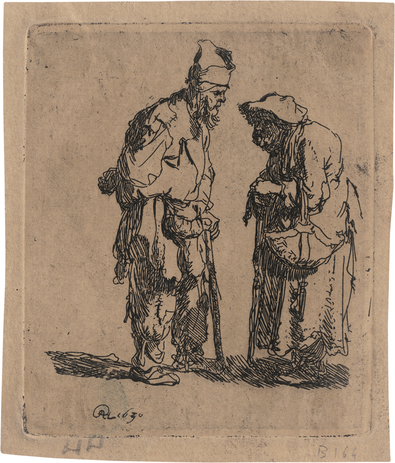 Lot 5647, Auction  124, Rembrandt Harmensz. van Rijn, Bettler und Bettlerin im Gespräch