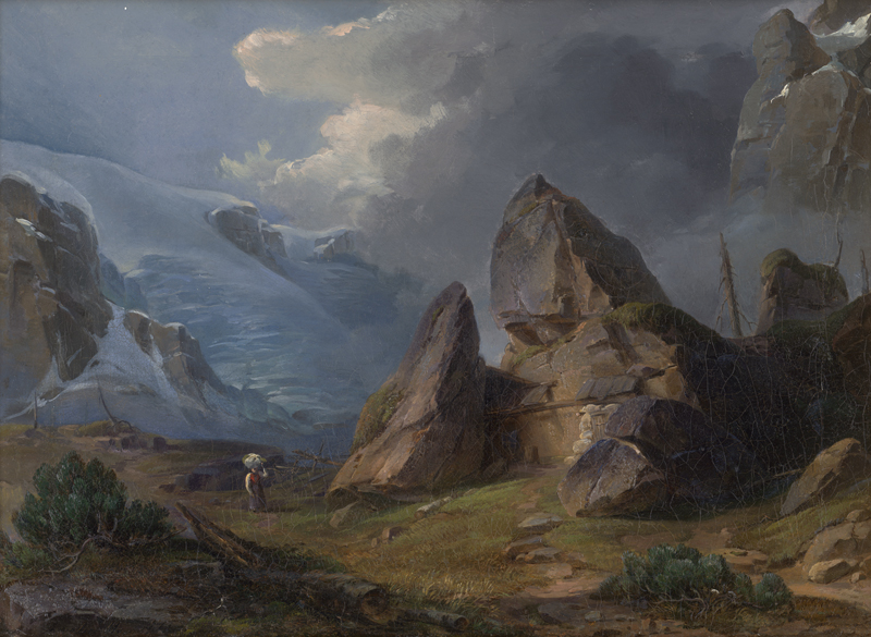 Lot 6078, Auction  124, Murtfeldt, Amalie, Hochgebirgslandschaft mit Gletscher