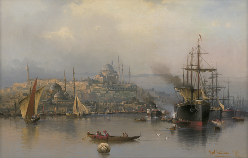 Lot 6120, Auction  124, Kaufmann, Karl, Schiffe und Boote im Hafen von Istanbul