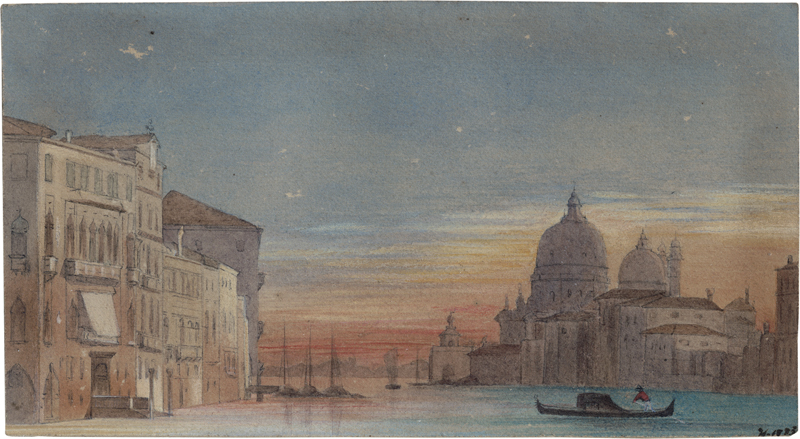 Lot 6606, Auction  124, Corrodi, Salomon, Santa Maria della Salute am Canale Grande bei Sonnenuntergang