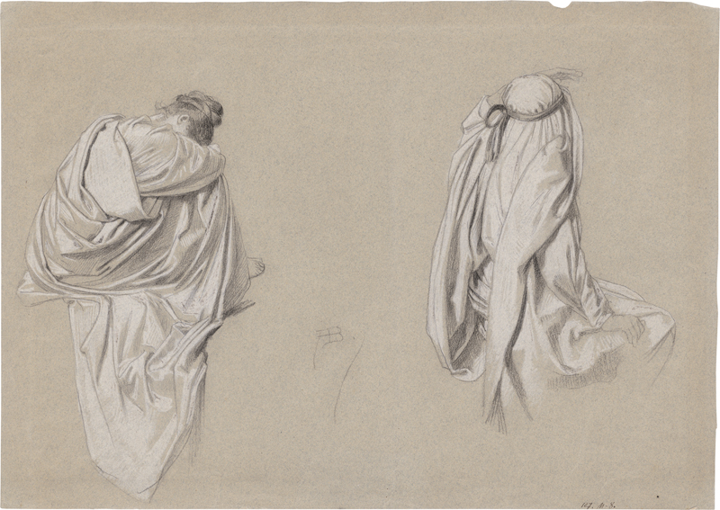 Lot 6654, Auction  124, Deutsch, um 1890. Draperiestudie