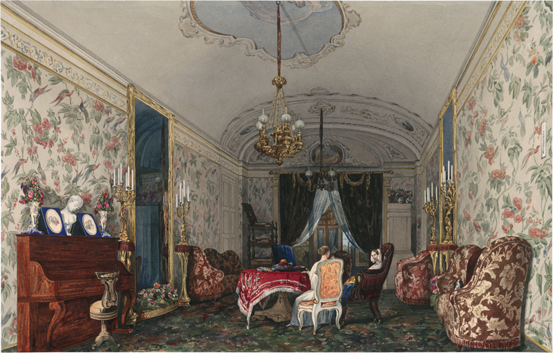 Lot 6662, Auction  124, Ukhtomskij, Konstantin Andreyevich, Salon der Zarin Alexandra Fjodorowna im Palazzo Butera-Wilding all'Olivuzza in Palermo