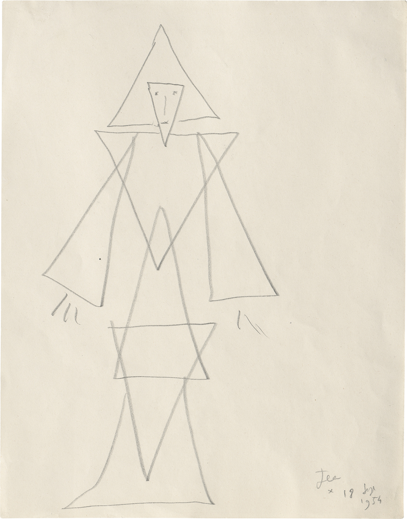 Lot 6835a, Auction  124, Cocteau, Jean, Personnage Triangles