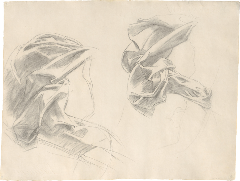 Lot 6837, Auction  124, Sargent, John Singer, Untitled (Two Drapery Studies for Boston Library)