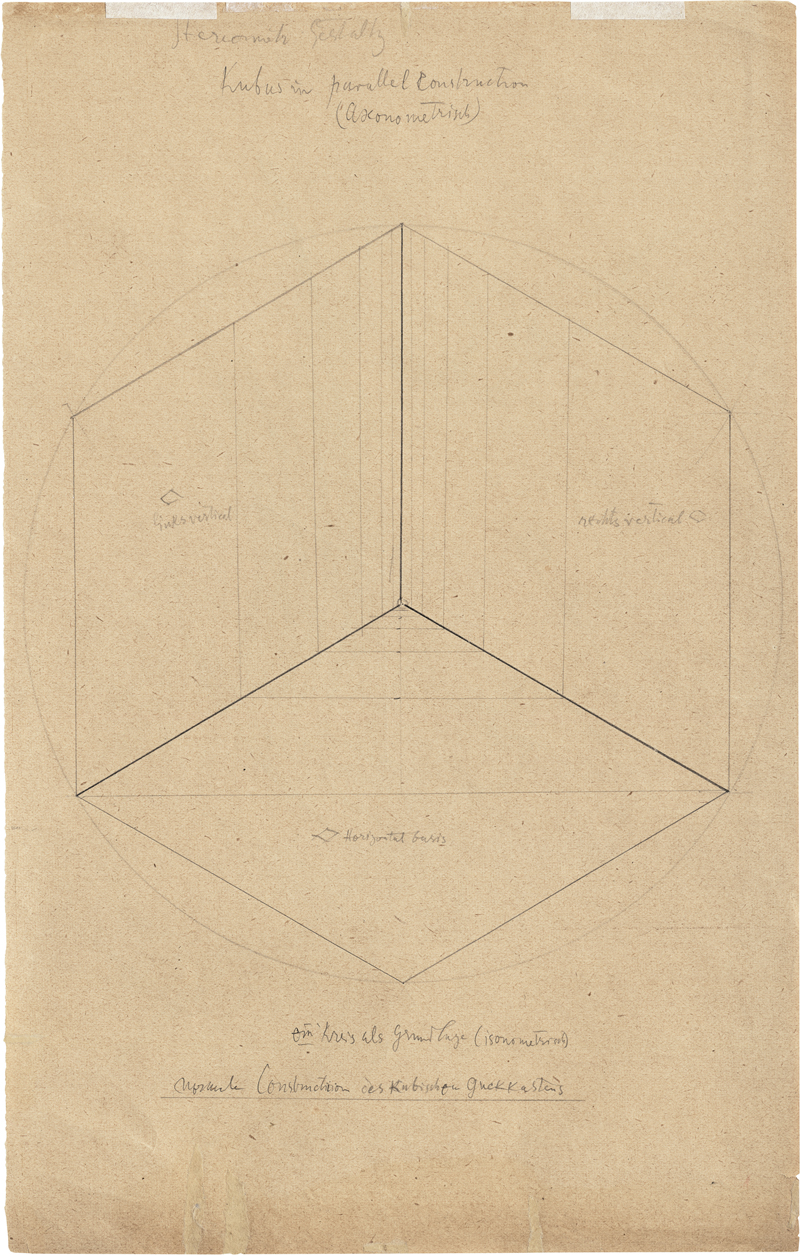 Lot 6930, Auction  124, Klee, Paul, Bildnerische Gestaltungslehre: III.24 Stereometrische Gestaltung