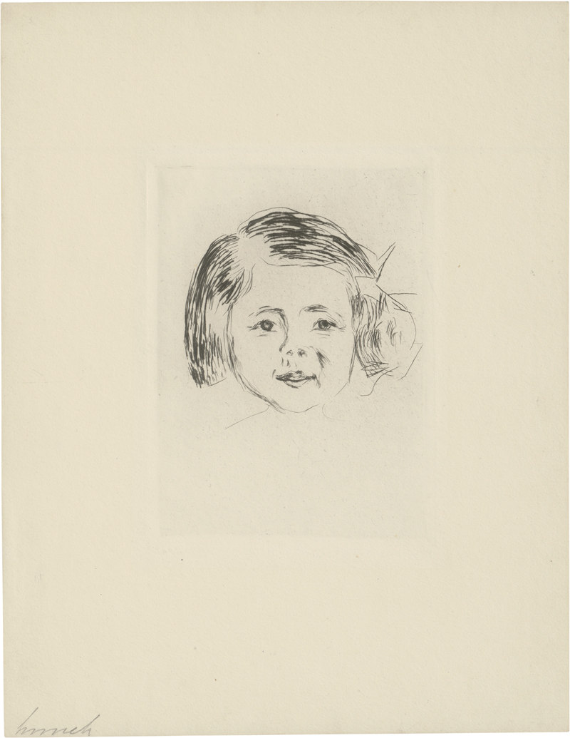 Lot 7119, Auction  124, Munch, Edvard, Kinderkopf (Herbert Esches Tochter)