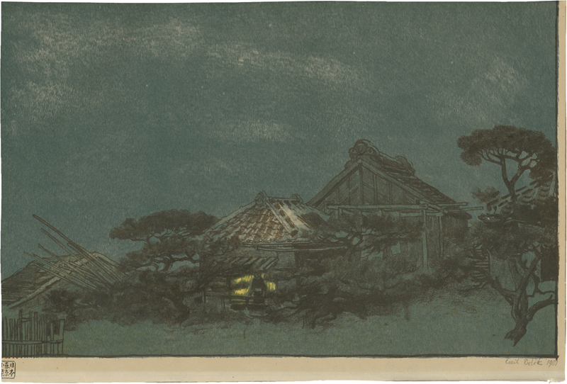 Lot 7121, Auction  124, Orlik, Emil, Abend in Fukagawa, Tokio (Am Abend)