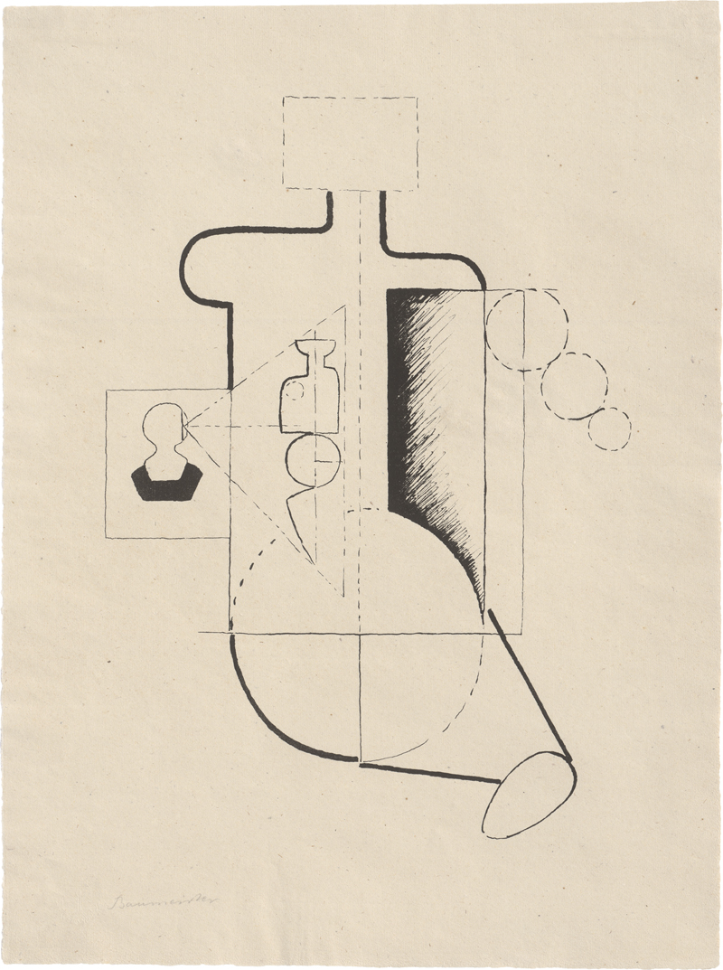 Lot 8109, Auction  124, Baumeister, Willi, Visieren (Sitzende Figur)