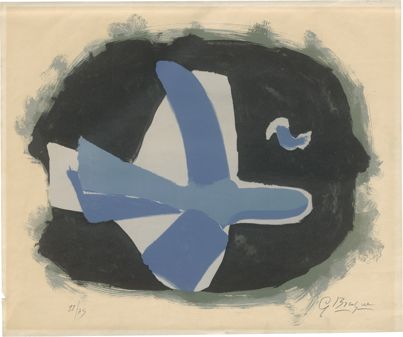 Lot 8188, Auction  124, Braque, Georges, Oiseau des forêts (Oiseau XVII)