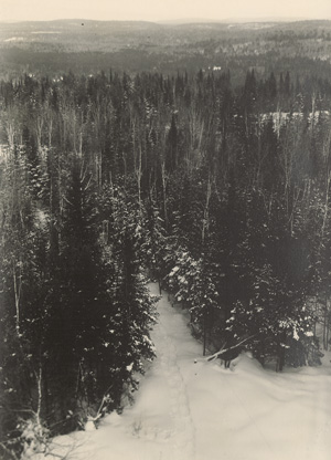 Los 4097 - Bourke-White, Margaret - Walking Path with Footprints in Snow  - 0 - thumb