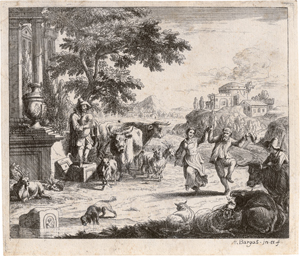 Lot 5012, Auction  125, Bargas, A. Franciscus de, Vier Landschaften