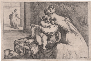 Lot 5022, Auction  125, Bellange, Jacques, Madonna mit Kind an der Wiege (La Vierge et l'enfant Jésus debout sur son berceau)