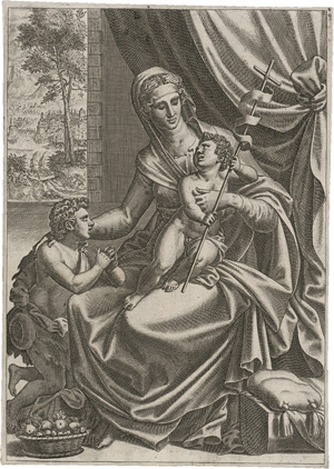 Lot 5033, Auction  125, Boyvin, René, Die Madonna mit Kind und dem Johannesknaben. 