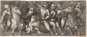 Lot 5048, Auction  125, Claesz., Allaert - zugeschrieben, Ornament mit reitenden Soldaten, die eine Frau entführen