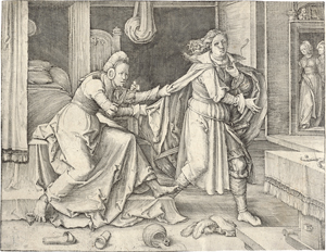 Lot 5130, Auction  125, Leyden, Lucas van, Joseph und Potiphars Weib