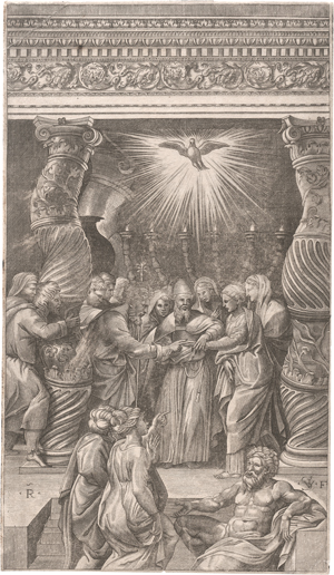 Lot 5218, Auction  125, Sanuto, Giulio, Verlobung Mariens