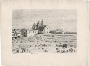 Los 5253 - Canaletto - S. Giustina in Prà della Vale (linke Hälfte); Prà della Valle (rechte Hälfte).  - 1 - thumb