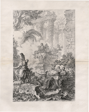 Los 5297 - Piranesi, Giovanni Battista - Frontispiz mit der Statue der Minerva - 1 - thumb
