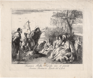 Lot 5323, Auction  125, Tiepolo, Giovanni Domenico, Johannes der Täufer predigend