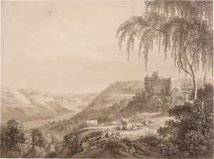 Los 5331 - Zingg, Adrian - Blick über das Elbtal mit Schloss Siebeneichen - 0 - thumb
