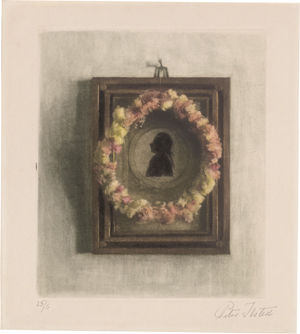 Los 5358 - Ilsted, Peter - Gerahmte Silhouette mit Blumenkranz - 0 - thumb