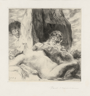 Lot 5426, Auction  125, Herrmann, Paul, Neckerei: Satyrn und Nymph