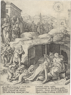 Lot 5570, Auction  125, Goltzius, Hendrick, Die Anbetung der Könige