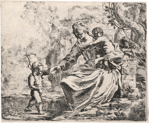 Lot 5622, Auction  125, Mauperché, Henri, Die Hl. Familie mit dem Johannesknaben 