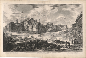 Lot 5655, Auction  125, Piranesi, Giovanni Battista, Veduta degli avanzi superiori delle Terme di Diocleziano