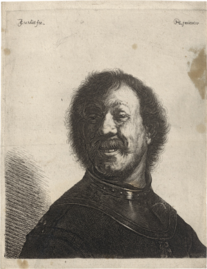Lot 5712, Auction  125, Vliet, Jan Gillisz. van, Brustbildnis eines lachenden Mannes mit einer Halsberge