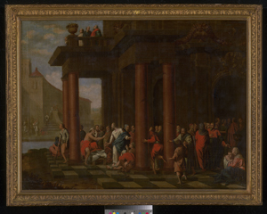Los 6010 - Französisch - Um 1700. Christus heilt die Kranken im Vestibül des Tempels - 1 - thumb