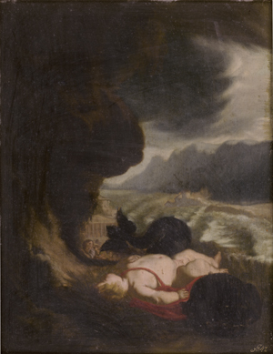 Lot 6013, Auction  125, Flämisch, 17. Jh. Knabe, von einem Seeungeheuer an die Küste getragen