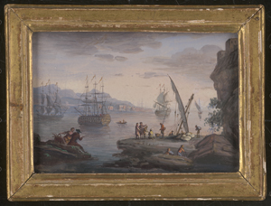 Los 6042 - Französisch - um 1780. Südliche Hafenszenen mit Anglern, Fischern und einlaufenden Schiffen - 1 - thumb