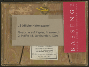 Los 6042 - Französisch - um 1780. Südliche Hafenszenen mit Anglern, Fischern und einlaufenden Schiffen - 2 - thumb