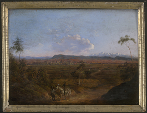 Los 6044 - Deutsch - um 1800. Vorgebirgslandschaft mit Reiter und seinem Begleiter - 1 - thumb