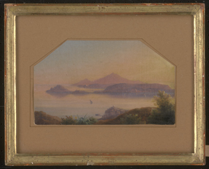 Los 6047 - Schilbach, Johann Heinrich - Veduta della Solfatara del Golfo di Pozzuoli": Die Bucht von Pozzuoli mit Blick auf Capo Miseno und Ischia - 1 - thumb