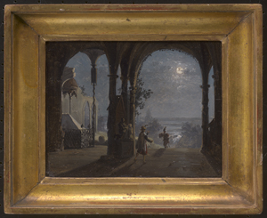 Los 6048 - Catel, Franz Ludwig - Loggia mit Figuren bei Mondschein - 1 - thumb