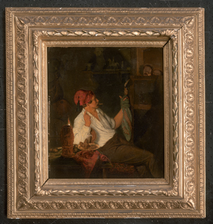 Los 6049 - Dänisch - um 1840. Künstler in seinem Atelier als Kartoffelpuppenspieler - 1 - thumb