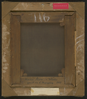 Los 6067 - Hasenpflug, Carl Georg Adolph - Blick in eine verschneite Klosterruine - 2 - thumb