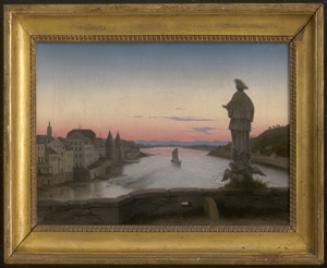 Los 6073 - Koester, Christian Philipp - Die Alte Brücke mit dem hl. Nepomuk in Heidelberg - 1 - thumb
