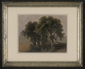 Los 6079 - Düsseldorfer Schule - um 1835. Wiesenlandschaft mit kleinem Gehölz - 1 - thumb