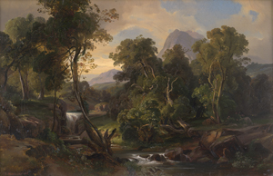 Lot 6080, Auction  125, Hummel, Carl Maria Nikolaus, Ideale Gebirgslandschaft mit einem Wildbach