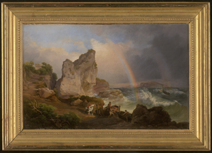Los 6085 - Deutsch - um 1840. Sturm mit doppeltem Regenbogen an der neapolitanischen Küste - 1 - thumb