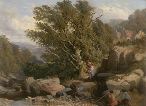 Lot 6089, Auction  125, Englisch, 1854. Frauen an einem Bach im schottischen Hochland. 