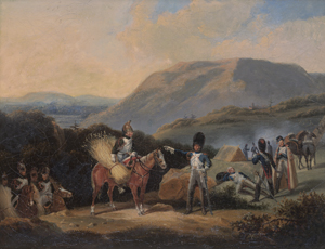 Lot 6090, Auction  125, Französisch, 19. Jh. . Biwak der napoleonischen Truppen in Böhmen