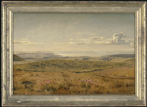 Los 6094 - Siegumfeldt, Hermann Carl - "Motiv fra Masnedsund": Weite Frühlingslandschaft an der Meerenge Masnedsund in Dänemark. - 1 - thumb