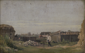Lot 6097, Auction  125, Rasmussen, P.H., "Ved Vodroffgaard": Im Garten in der Nähe des Landguts Vodroffgård in Frederiksberg in Kopenhagen