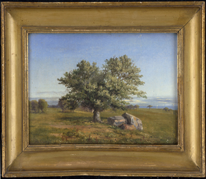 Los 6098 - Læssøe, Thorald - Dänische Landschaft mit Eiche und Blick auf das Meer - 1 - thumb